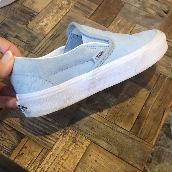 Vans Classic Slip On Embossed Blue Houndstooth - Picture 7 of 10